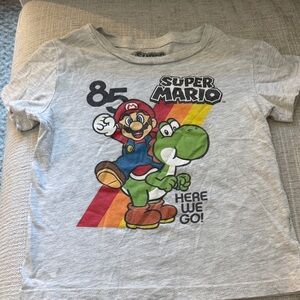 Super Mario Kids Gray T-Shirt